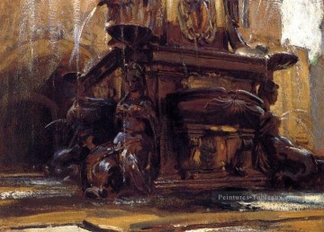  Sargent Peintre - Fontaine à Bologne John Singer Sargent